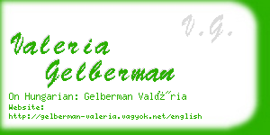 valeria gelberman business card